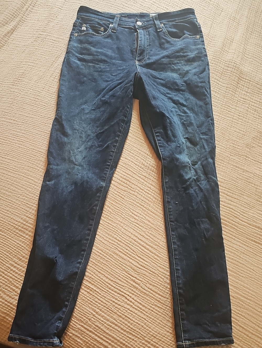 Ag Adriano Goldschmied Dark Indigo Mila Ankle Jeans